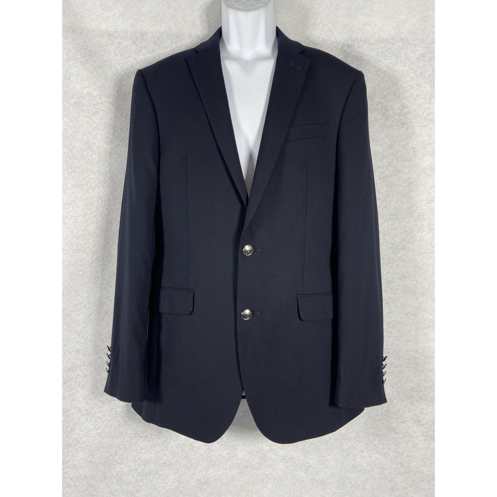 Jos A Bank 1905 Jacket Men's 38L Navy Sport Coat Wool Blazer Business‎ Casual